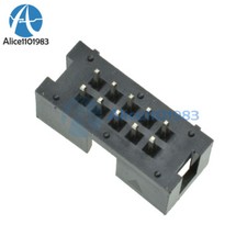 10PCS 2.54mm 10 Pin 2x5 Pin Double Row Straight Male Shrouded header IDC Socket