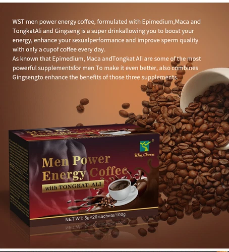 Ginseng Coffee Maca Coffee X Power for Men Enhance Libido Sexual Sale - Picture 12 of 13