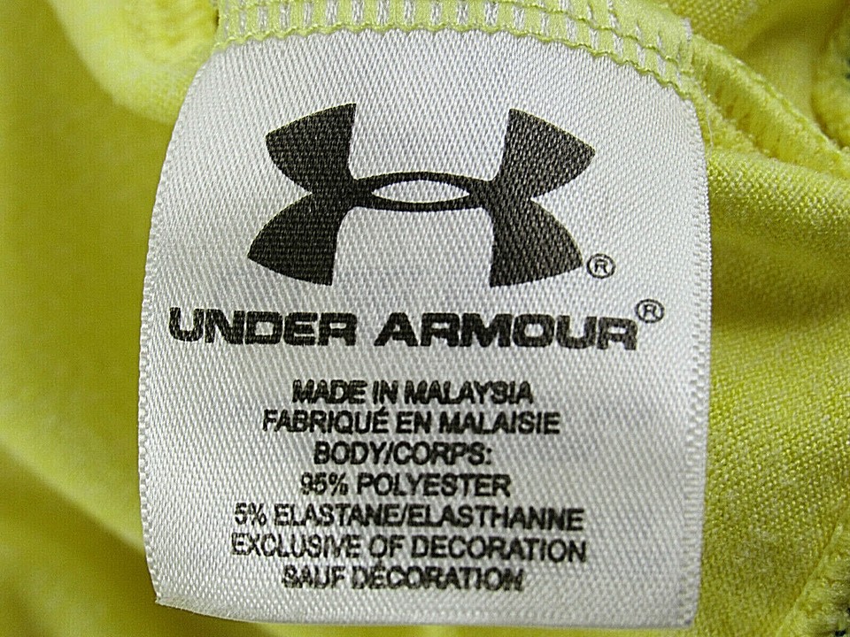 Under Armour Women's Highlighter Neon Yellow Tank Top SM [ 32in Bust