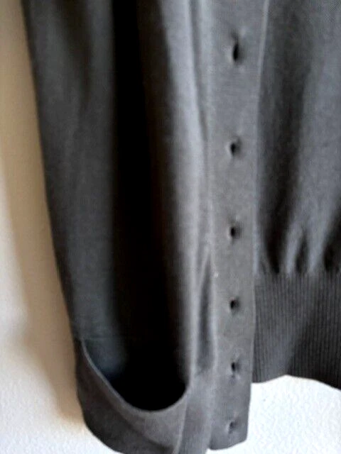 Elie Tahari Mujer Lana Merino Manga Corta Con Bolsillos Cárdigan EE. UU. Talla S Foto 2 de 4