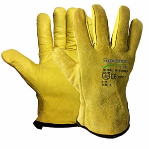 lorry drivers leather work gloves