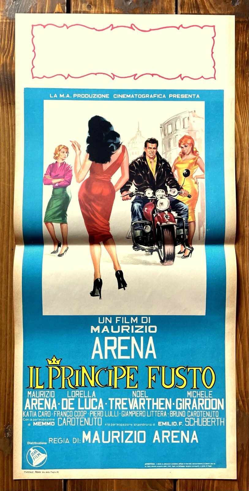 Locandina originale film Il principe fusto (1960) - Regia di Maurizio Arena