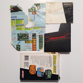 Vintage Metal Gear Nintendo Entertainment System NES Game W/ Box & Manual