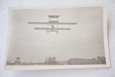 Früher Pilot Flieger Luftfahrt Erstflug Flugzeug Postkarte Ref 1