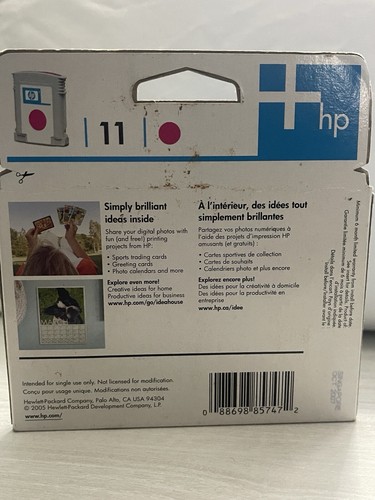 HP 11 Apurowy wkład C4837A Nowy oryginalny OEM Wygasł 05/2007 - Zdjęcie 2 z 6
