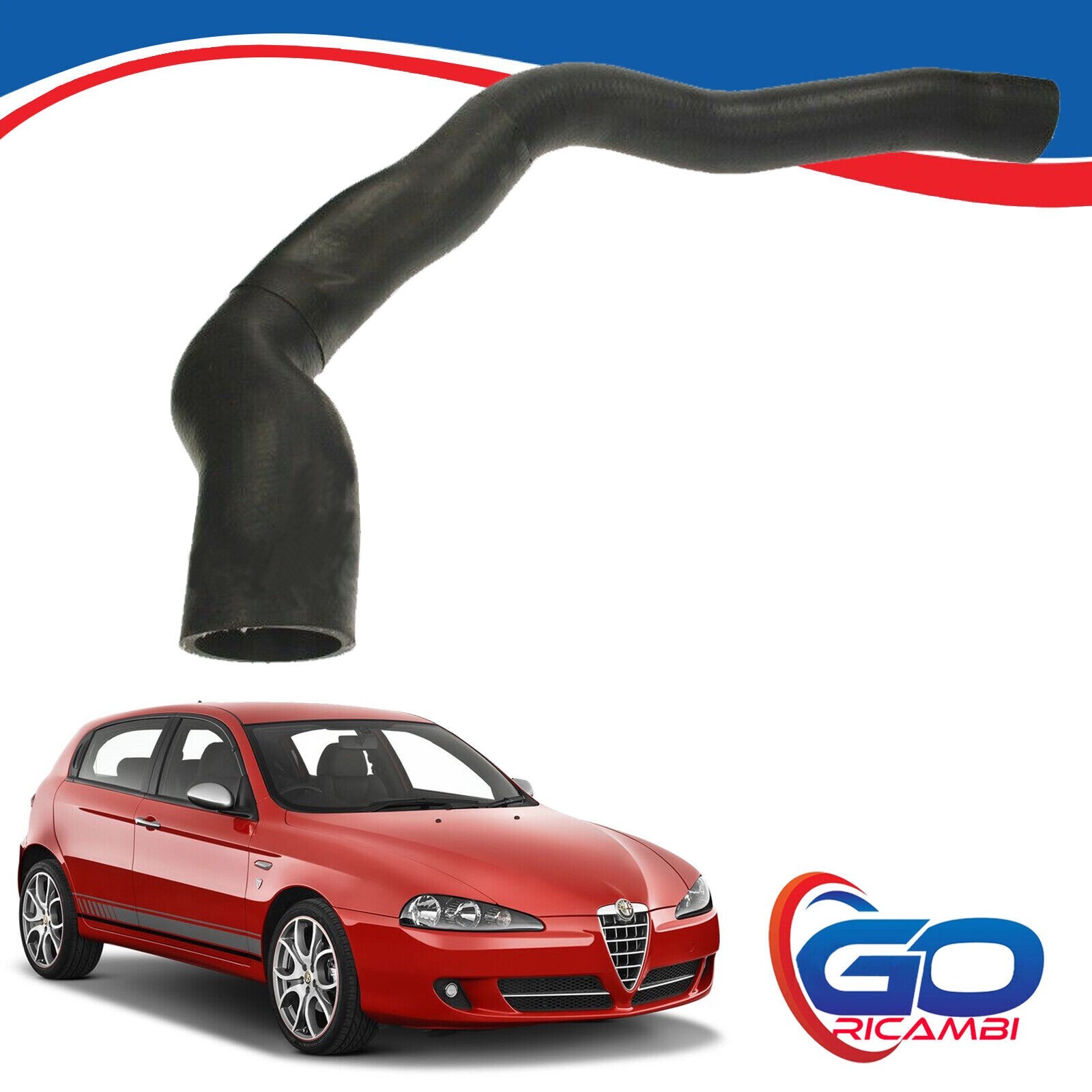TUBO MANICOTTO SCAMBIATORE DI CALORE INTERCOOLER ALFA ROMEO 147 / 156 1.9 JTD