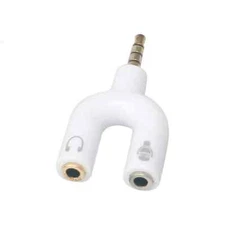 3.5mm Stereo Audio Male to 2 Female Headphone/Mic U Splitter Cable Adapter New