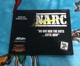 Nintendo NES Video Game NARC with manual