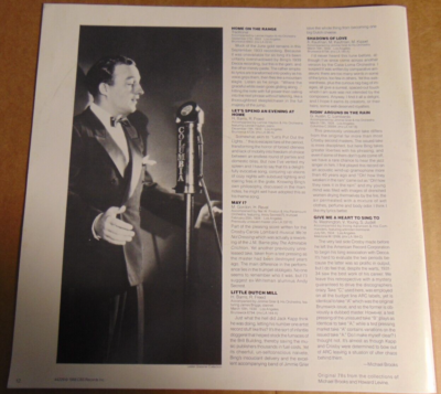 33RPM Columbia 4 Record Set - Bing Crosby Crooner: Columbia Years
