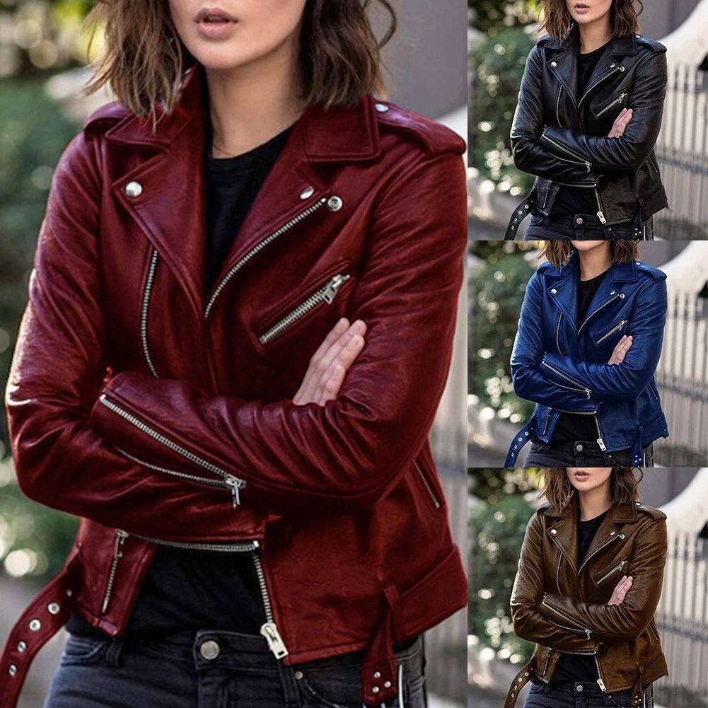 Giacca donna finta pelle top