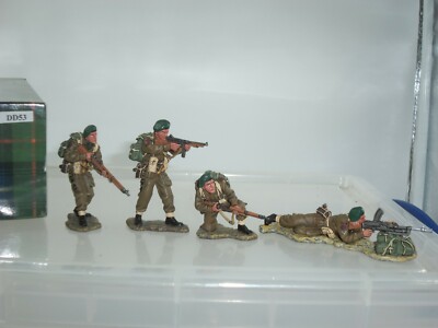 Lot 2 Figurines King & Country – D-DAY US Army Rangers, Plomb Peint