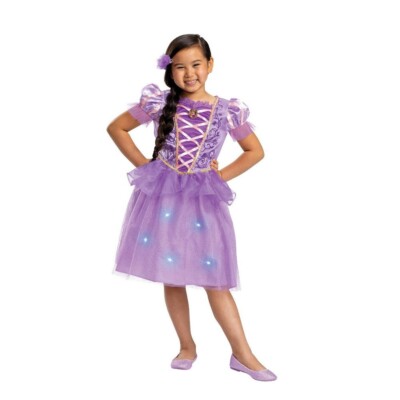 Disney Princess Rapunzel Kids Deluxe Light-Up Costume Dress
