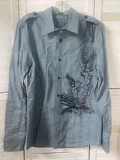Calvin Klein Men  s Long Sleeve Shirt Button Up Modern Fit Button Sz Medium