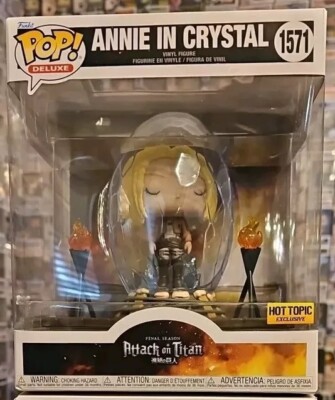 Funko Pop Attack On Titan Deluxe Annie In Crystal #1571 Hot Topic