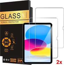 2-Pack Display Tempered Glass Screen Protector For iPad 10th Generation Face-ID