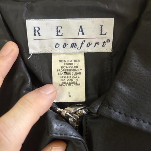 Gilet uomo vera pelle comfort full zip L tasche anteriori nero vera pelle - Foto 6 di 16