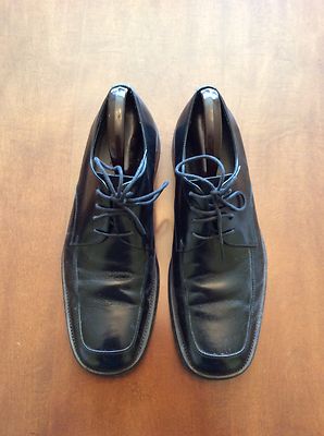 Bacco bucci black leather (with rubber soles) oxford dress 