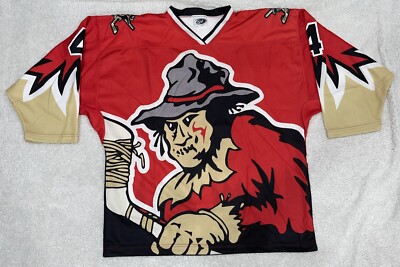 Super Rare #1/1 Jim Chesnut Topeka Scarecrows Hockey Jersey Size