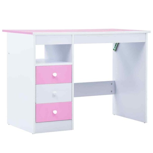 NNEVL Children Drawing Study Desk Tiltable Pink and White - Picture 4 of 10