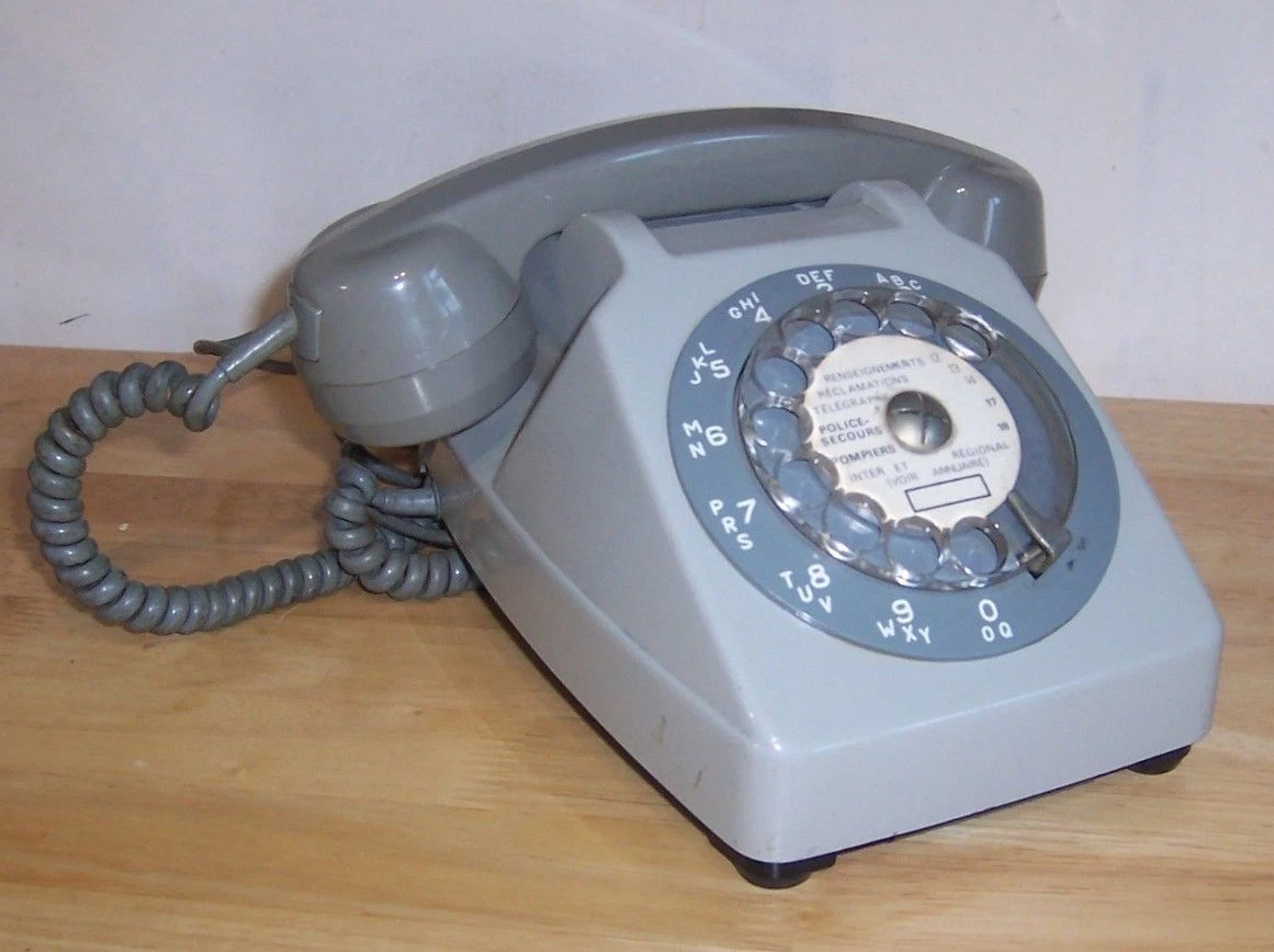 Téléphone Vintage SOCOTEL S63 – France Télécom 1979 – Bleu, Fonctionnel