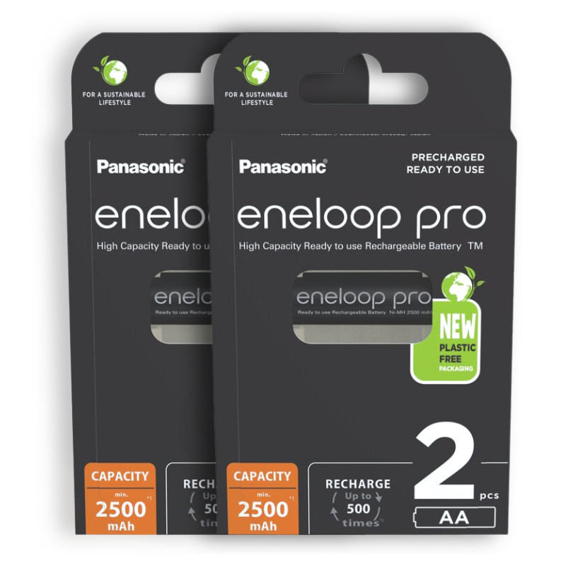 Panasonic Eneloop Pro Aa Batterien 2500mah Wiederaufladbar Nimh
