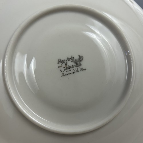 Fine Arts Fine China Romance of the Stars Saucer Gray MCM Starbursts - Picture 4 of 4