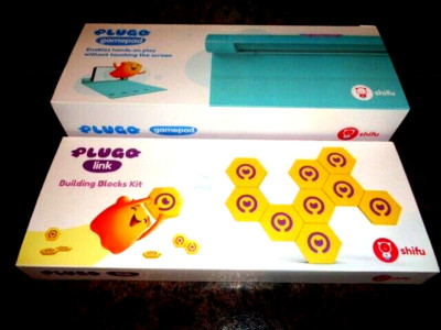 Game Plugo Shifu hands-free Gamepad & interactive Link Building Blocks Kit LOT