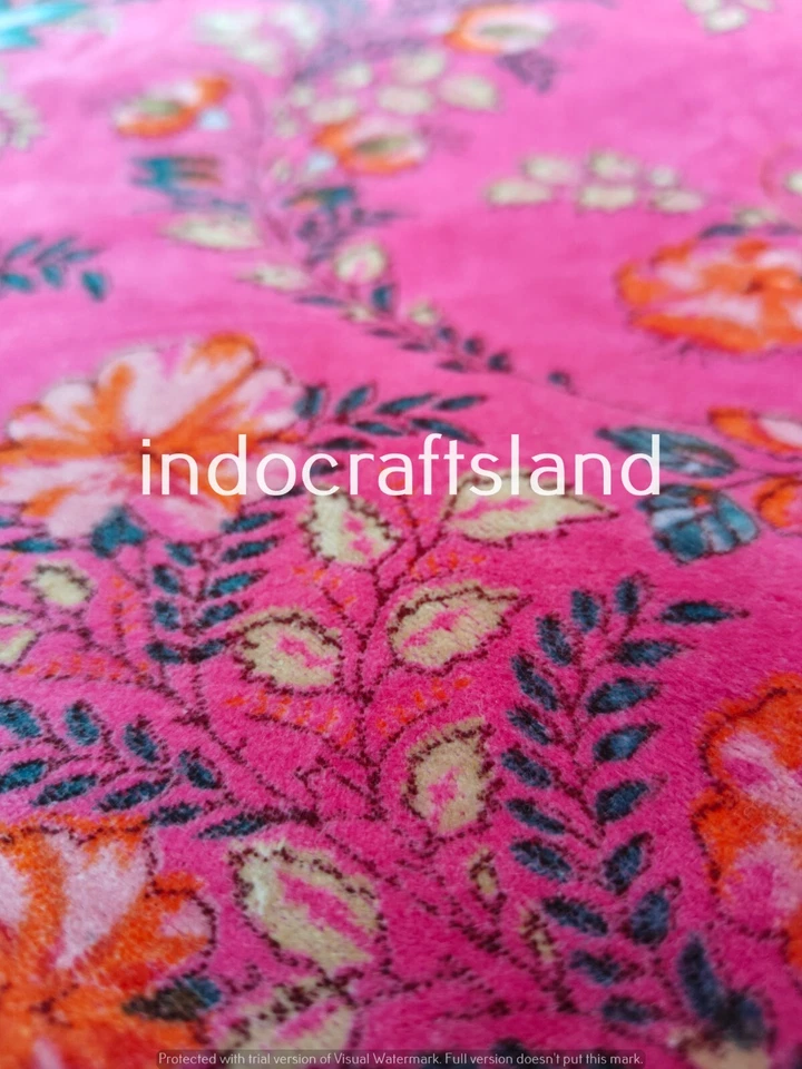 Tela de tapicería de terciopelo indio tela para correr de costura cactus por yarda floral Foto 4 de 4