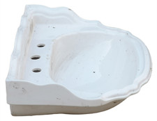 Sanitan Elizabethan 635mm 3TH Ped-Basin in Old English White  COLLECTION ONLY