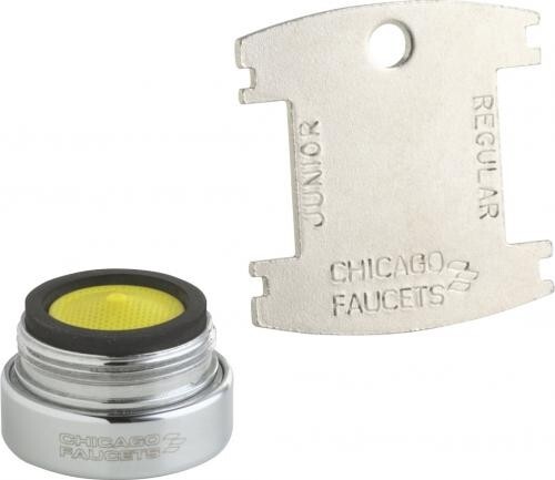 Chicago Faucets E12VPJKABCP Vandal Resistant Softflo aerator, 2.2 GPM - Picture 1 of 2