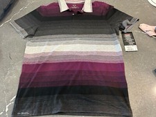 NWT Oakley Golf Lateral Polo Purple Haze Tailored Fir Polo Shirt M