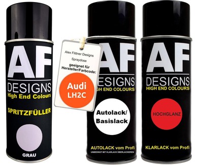 Spritzfüller Set für Audi LH2C TNT Orange Klarlack Spritzfüller Grundierung Spra