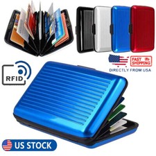 RFID Men Women Card Wallet Business ID Credit Card Case Holder Purse Waterproof