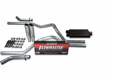 Ford F150 21-25 2.5 Dual Exhaust Includes Flowmaster 50 Series W Tip Corner Ford F150 21-25 2.5 Dual Exhaust Includes Flowmaster 50 Series W Tip Corner