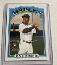 2021 Topps Heritage High Number #665- JAZZ CHISHOLM Rookie RC Card.. rookie card picture