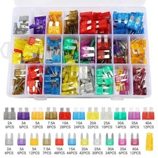 420Pcs 12V Auto Blade Fuse Assortment Kit Set Car Truck Motorcycle RV Boat Fuses