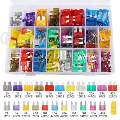 420Pcs 12V Auto Blade Fuse Assortment Kit Set Car Truck Motorcycle RV Boat Fuses