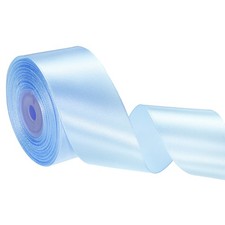 24 Yards 1-1/2" Wide Satin Ribbon Single Face Solid Fabric Ribbon, Deep Blue
