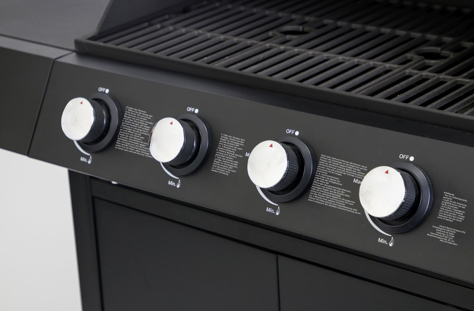EL FUEGO® Gasgrill » SAN ANGELO 4+1 « AY0582 inkl. Seitenbrenner