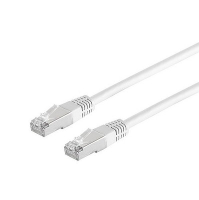 50cm RJ-45 Netzwerk-Kabel Patch-Kabel kurz weiß LAN DSL CAT5 Ethernet 0,50 m
