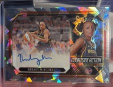 2024 Select WNBA #CSA-KM Kelsey Mitchell Courtside Action Signatures Prizms Ice