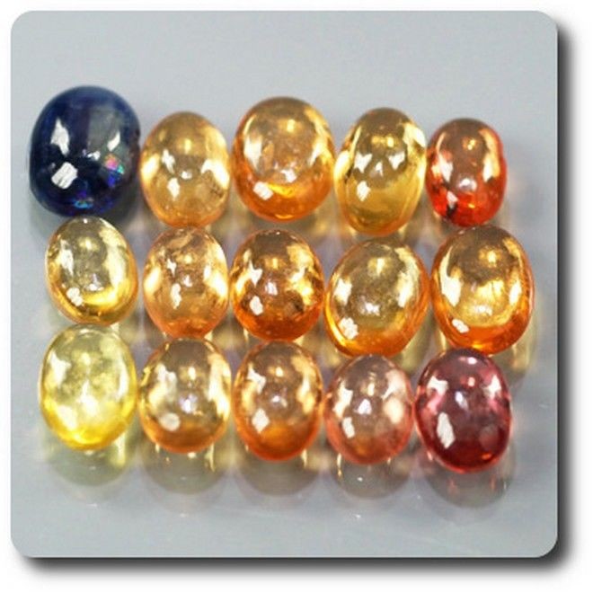 Saphir multicolore véritable 4.20 cts idéal pour sertissage et collection de minéraux