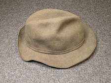 Vintage Eddie Bauer Safari Fedora Laine Wool Bucket Hat Made in USA Small Petite