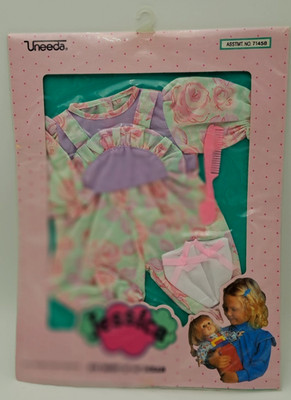 Vintage Romper Comb Hat Outfit for JESSICA Doll 1993 New in Pk Sealed by UNEEDA