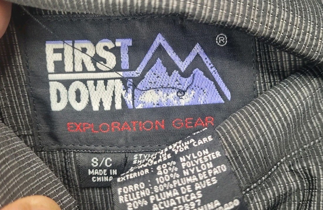 First Down Reversible Down Jacket Black Mens - image 8