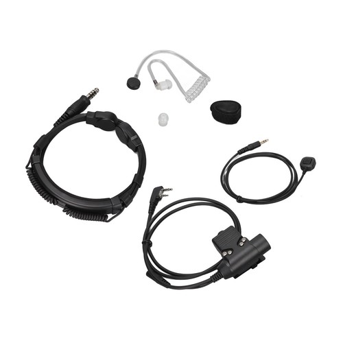 U94 Ptt With Finger Mic Ptt 7.1Mm Retractable Throat Control Headset For Ico IDM - Zdjęcie 11 z 12