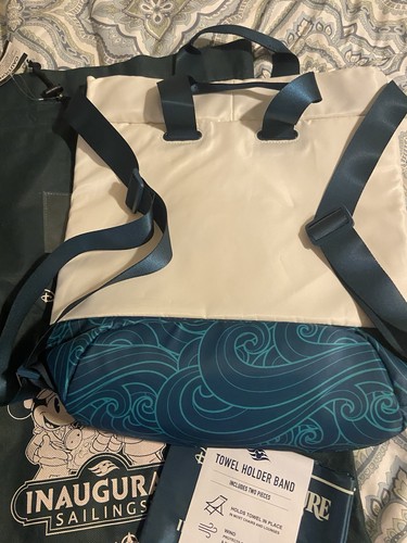 Disney Cruise Treasure Inaugurale Castaway Club Zaino Asciugamano Raffreddatore Tote Bundle - Foto 5 di 14