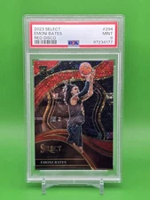 2023-24 Panini Select - Courtside Emoni Bates #294 Red Disco Prizm /49 RC PSA 9