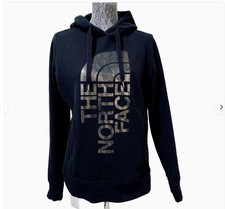 The North Face Black Faded Foil Logo Hoodie Womens M Pullover Hooded Sweatshirt