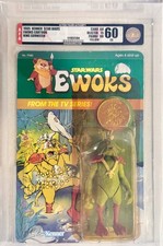 1985 Kenner Star Wars Ewoks - King Gorneesh Coin UNPUNCHED AFA Y-60 60 75 90